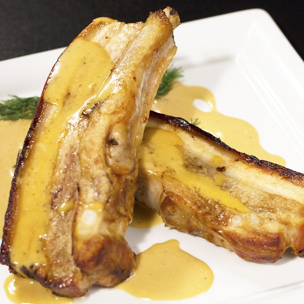 Pork Belly with Apple Cider Gravy