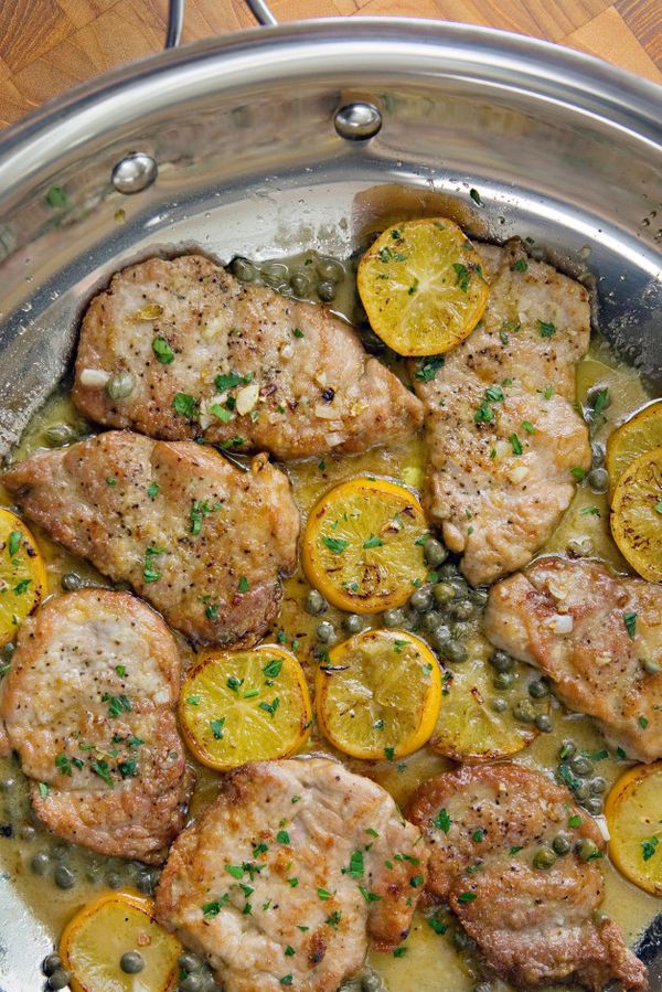 Pork Medallions with Picatta Sauce