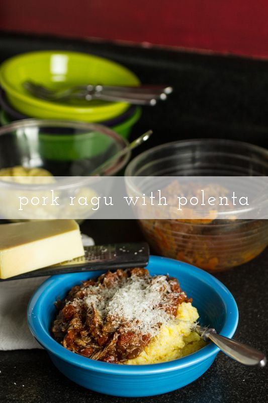 Pork Ragu with Polenta