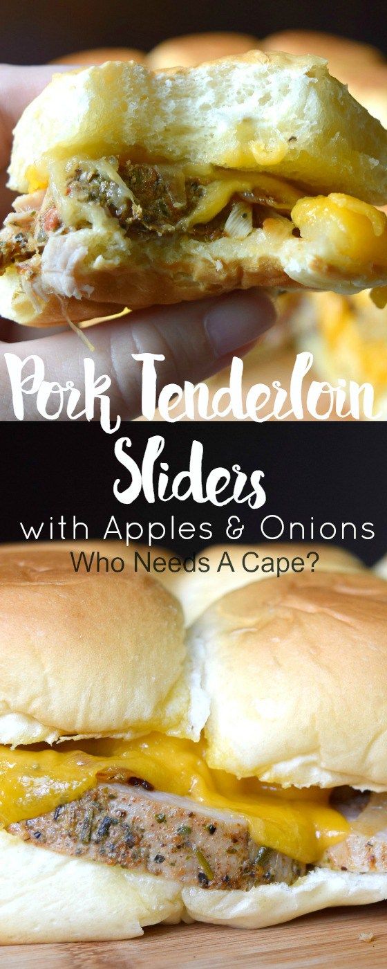 Pork Tenderloin Sliders with Apples & Onions