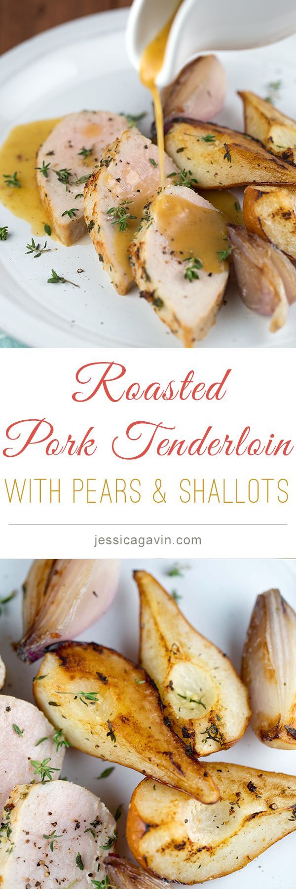 Pork Tenderloin with Pears and Shallots