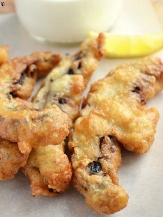 Portobello Fries with Meyer Lemonnaise