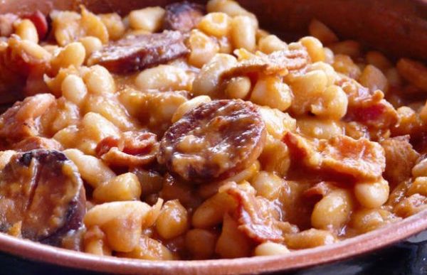 Portuguese Baked Beans with Chourico