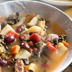 Portuguese Kale & Red Bean Soup