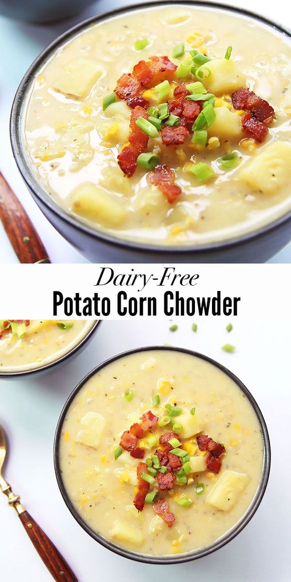 Potato Corn Chowder with Bacon