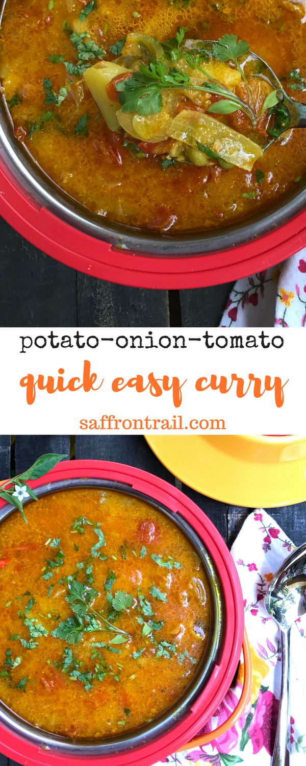 Potato, Onion and Tomato Curry