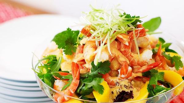 Prawn and mango salad