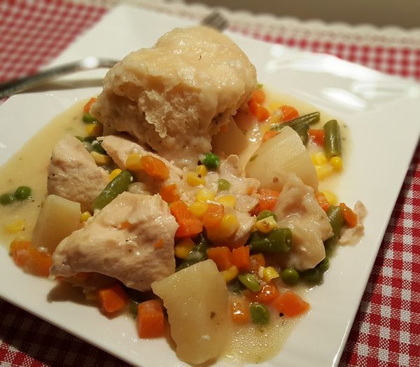 Pressure Cooker Chicken Pot Pie