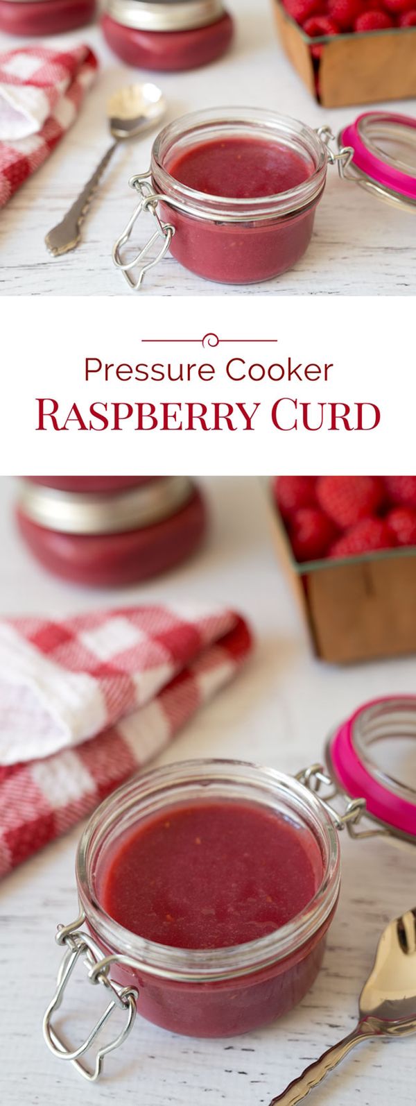 Pressure Cooker Raspberry Curd