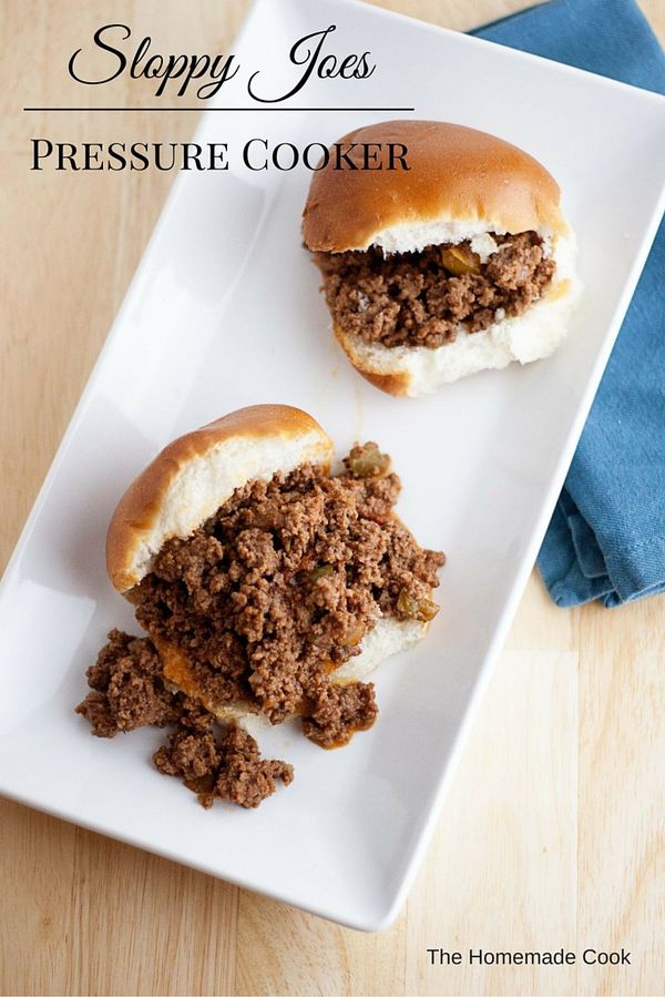 Pressure Cooker Sloppy Joes