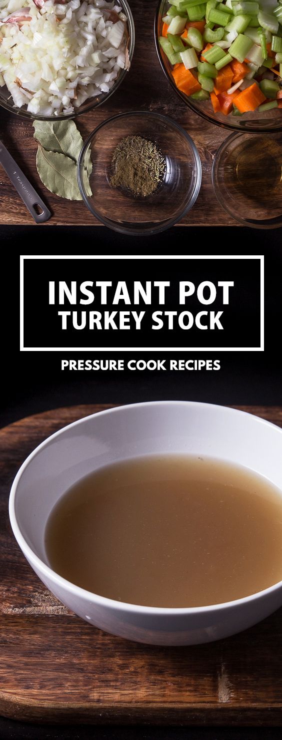 Pressure Cooker Turkey Stock