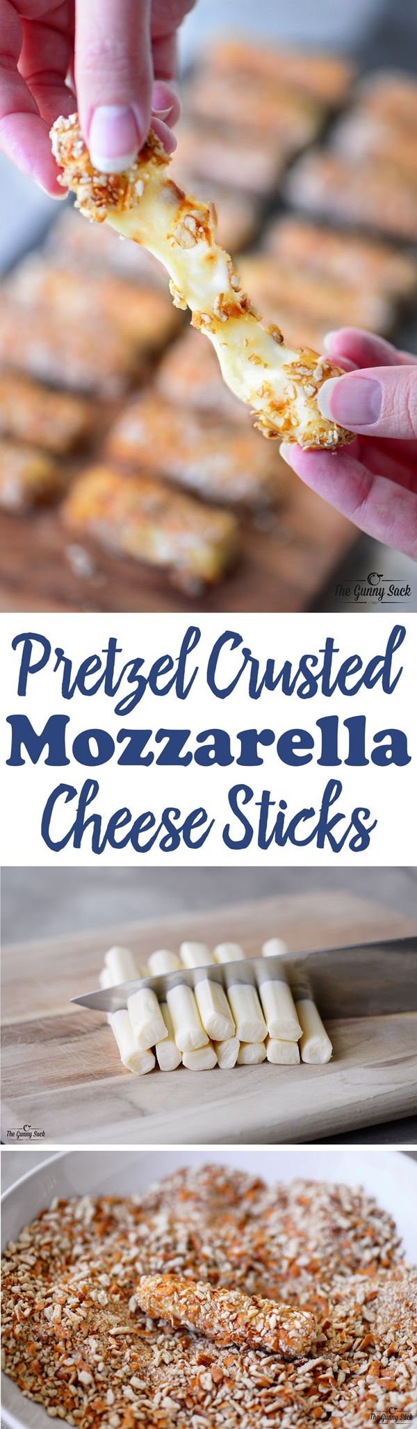 Pretzel Crusted Mozzarella Cheese Sticks