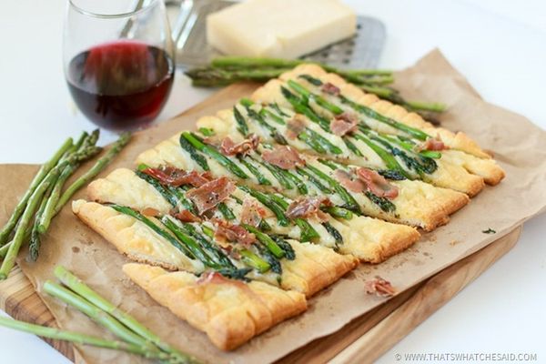 Prosciutto & Asparagus Tart | Easy Appetizer