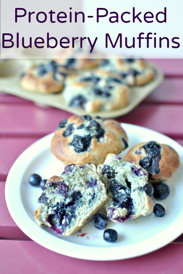 Protein Packed Blueberry Muffins