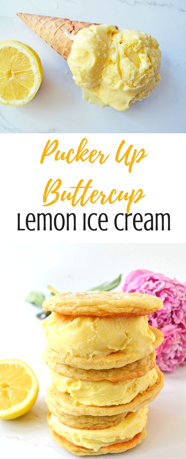 Pucker Up Buttercup Lemon Ice Cream