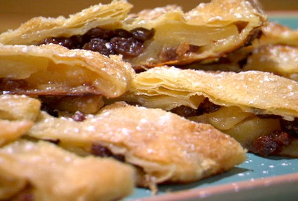 Puff Pastry Apple and Raisin Strudel