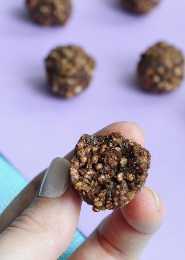 Puffed Quinoa Protein Balls