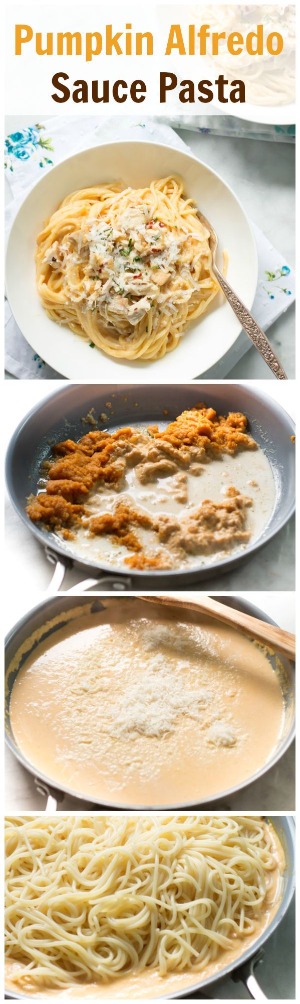 Pumpkin Alfredo Sauce Pasta