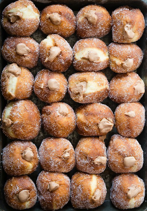 Pumpkin and Chocolate Stuffed Mini Donuts