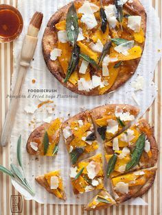 Pumpkin and Fried Sage Flatbread