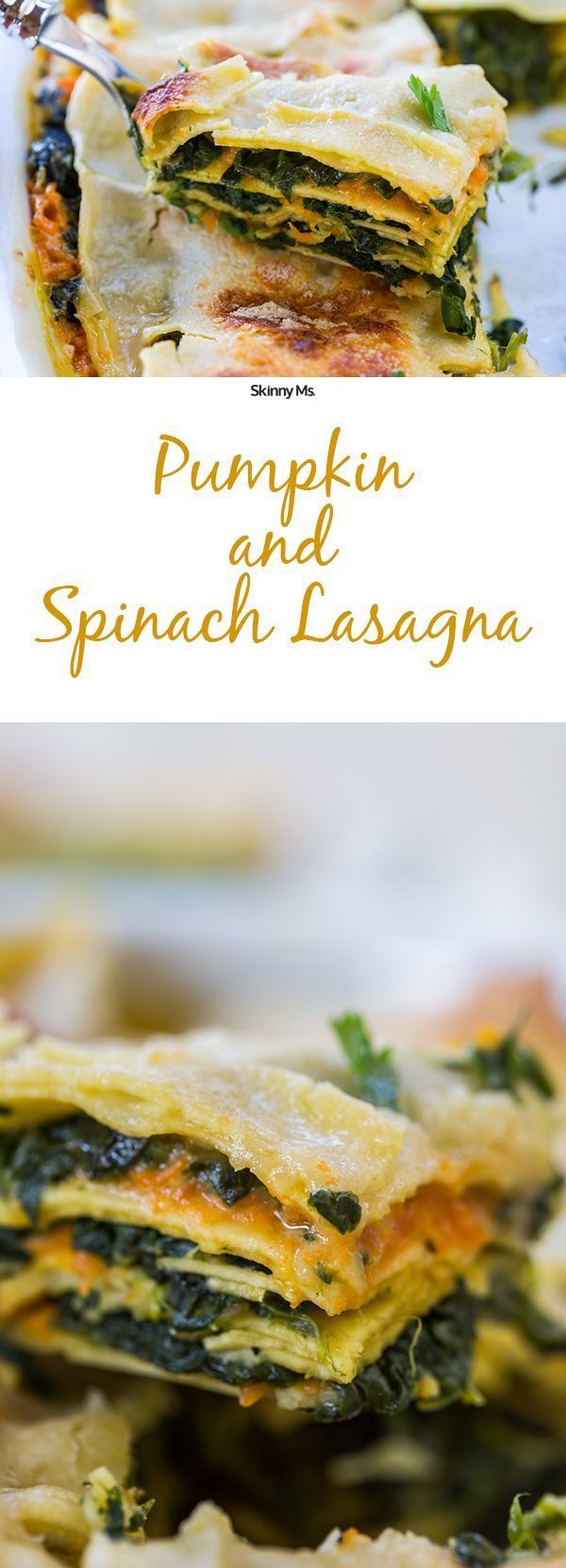 Pumpkin and Spinach Lasagna