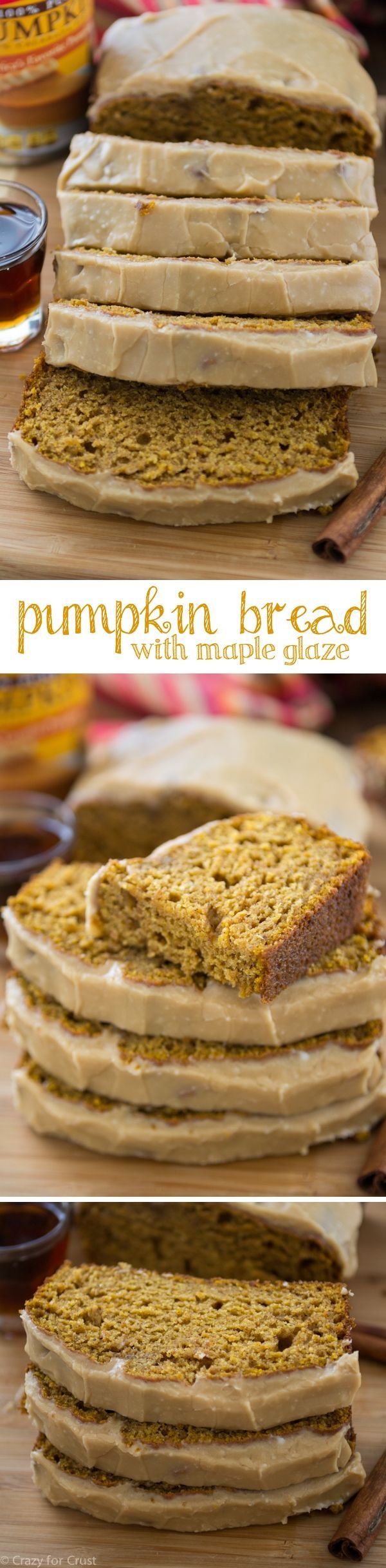 Pumpkin Bread with Maple Glaze