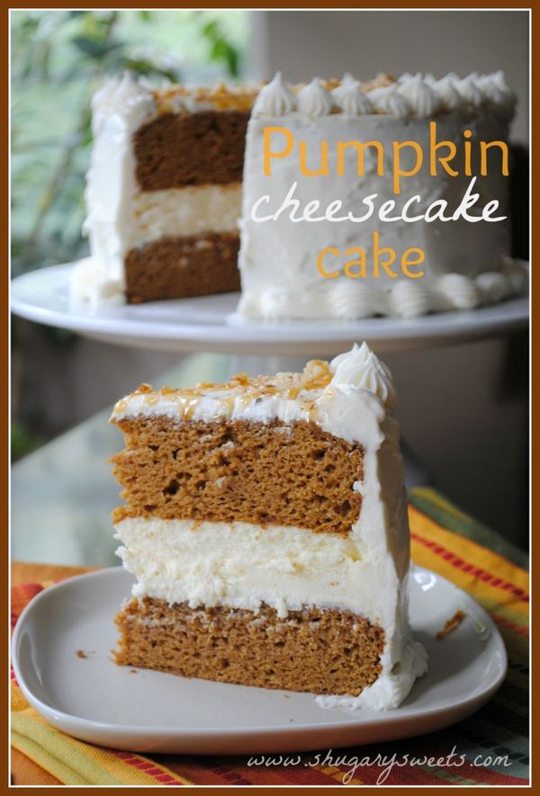 Pumpkin Cheesecake Cake