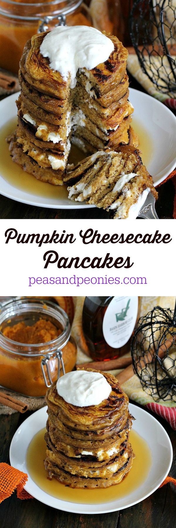 Pumpkin Cheesecake Pancakes