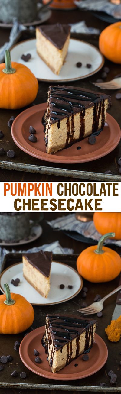 Pumpkin Chocolate Cheesecake