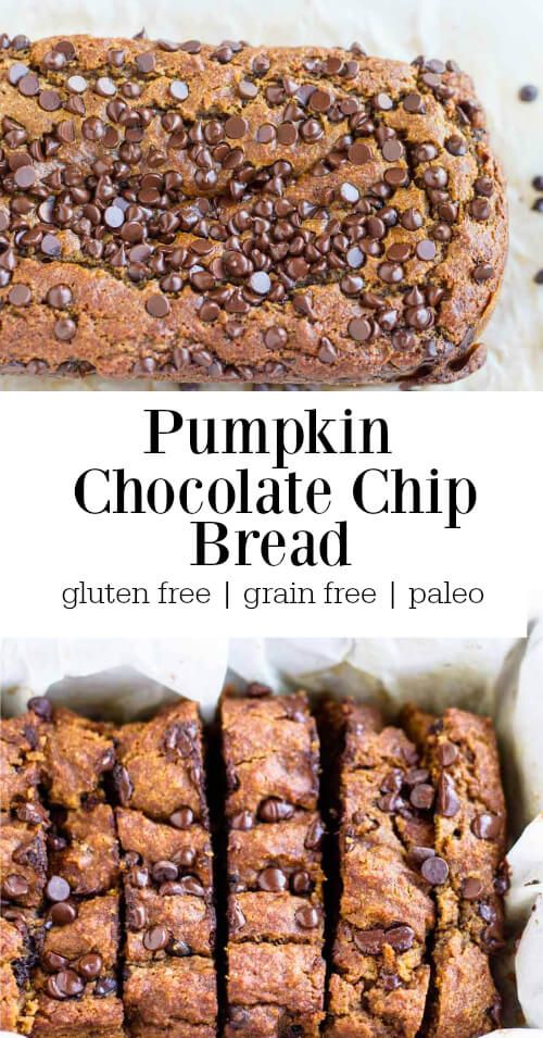 Pumpkin Chocolate Chip Bread (gluten free