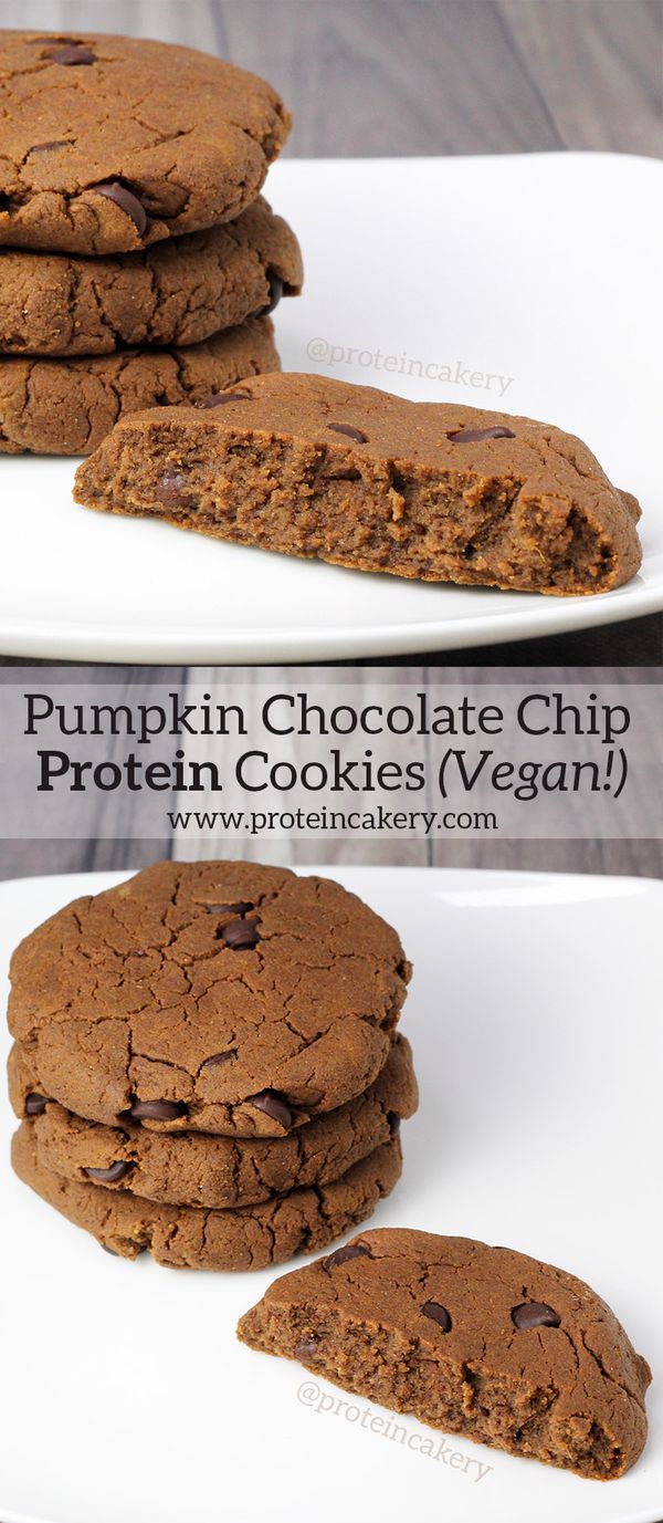 Pumpkin Chocolate Chip Protein Cookies