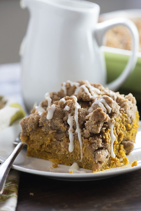 Pumpkin Coffee Cake with Streusel