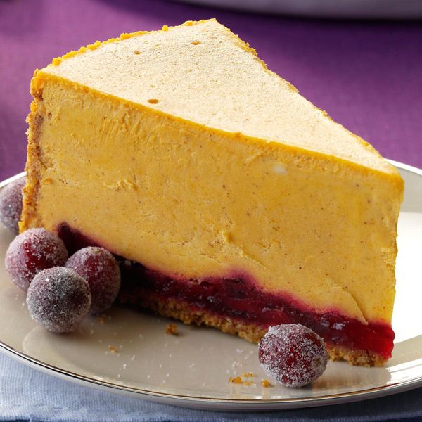 Pumpkin Cranberry Cheesecake