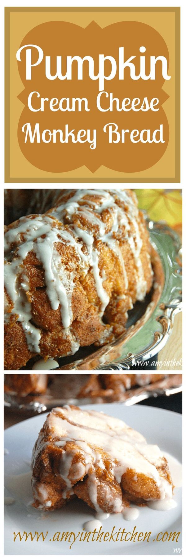 Pumpkin cream cheese monkey bread