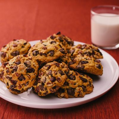 Pumpkin Dark Chocolate Cranberry Cookies