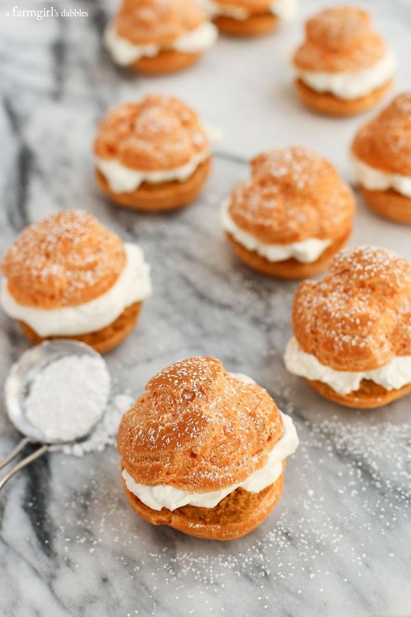 Pumpkin Pie Cream Puffs