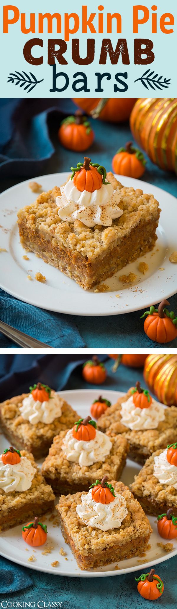 Pumpkin Pie Crumb Bars