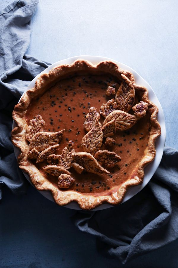 Pumpkin Pie with Black Sesame