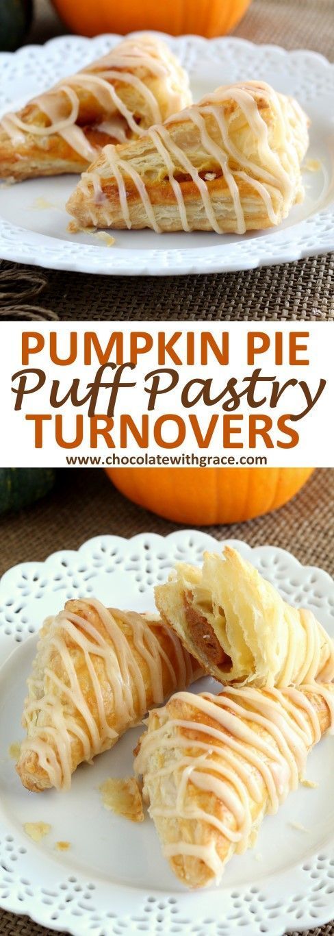 Pumpkin Puff Pastry Turnovers