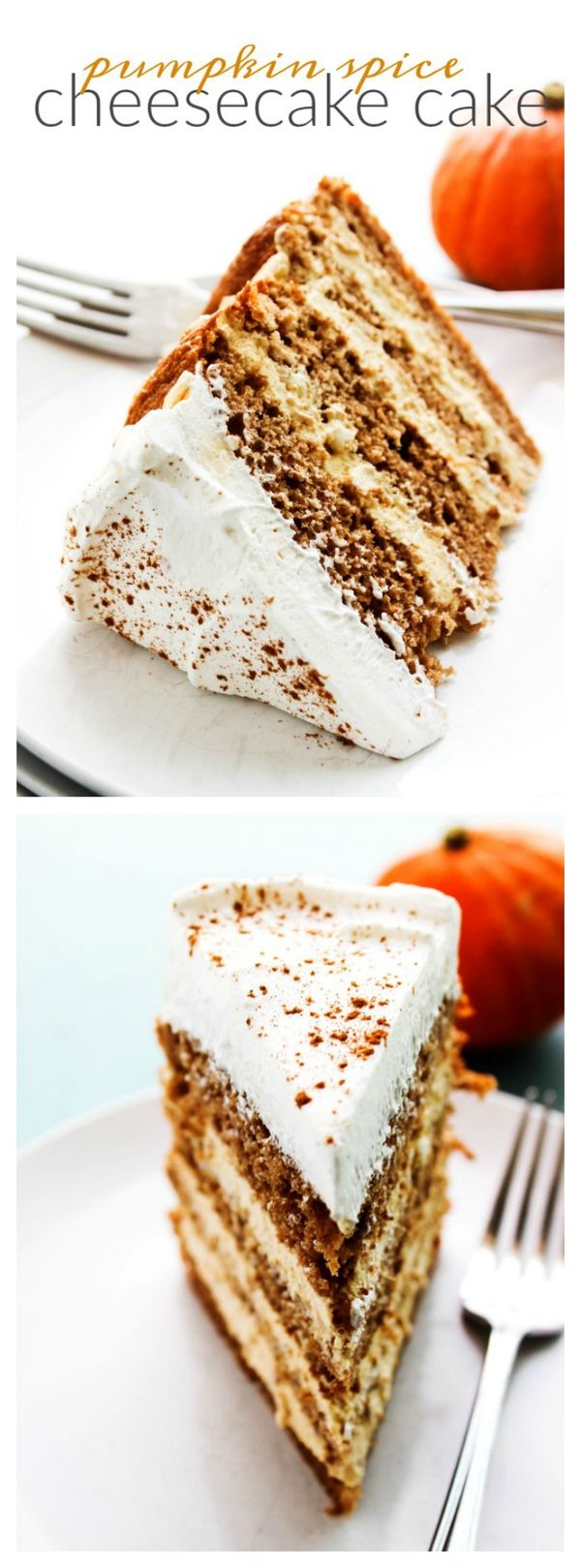 Pumpkin Spice Cheesecake Cake