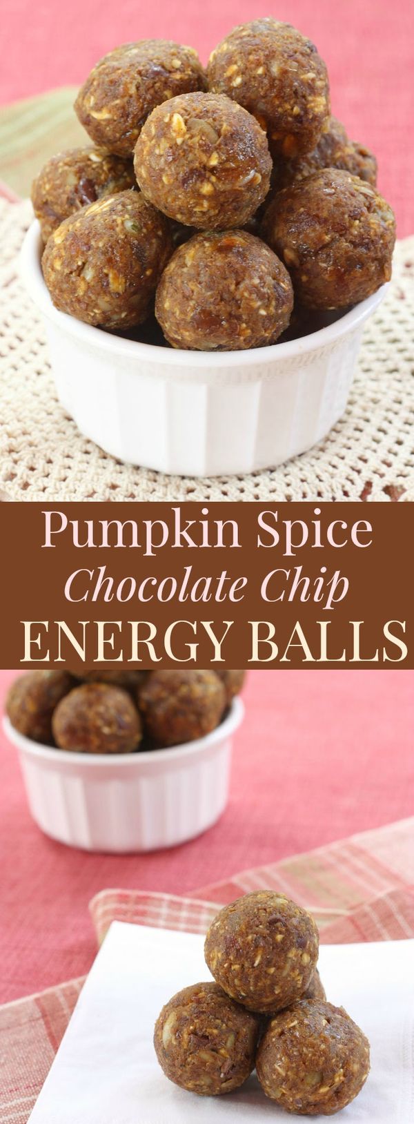 Pumpkin Spice Chocolate Chip Energy Balls