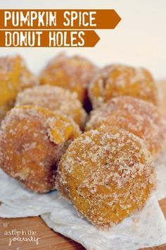 Pumpkin Spice Donut Hole