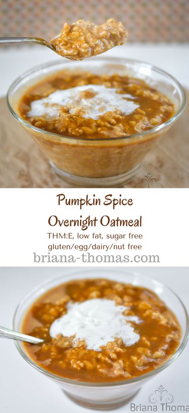 Pumpkin Spice Overnight Oatmeal