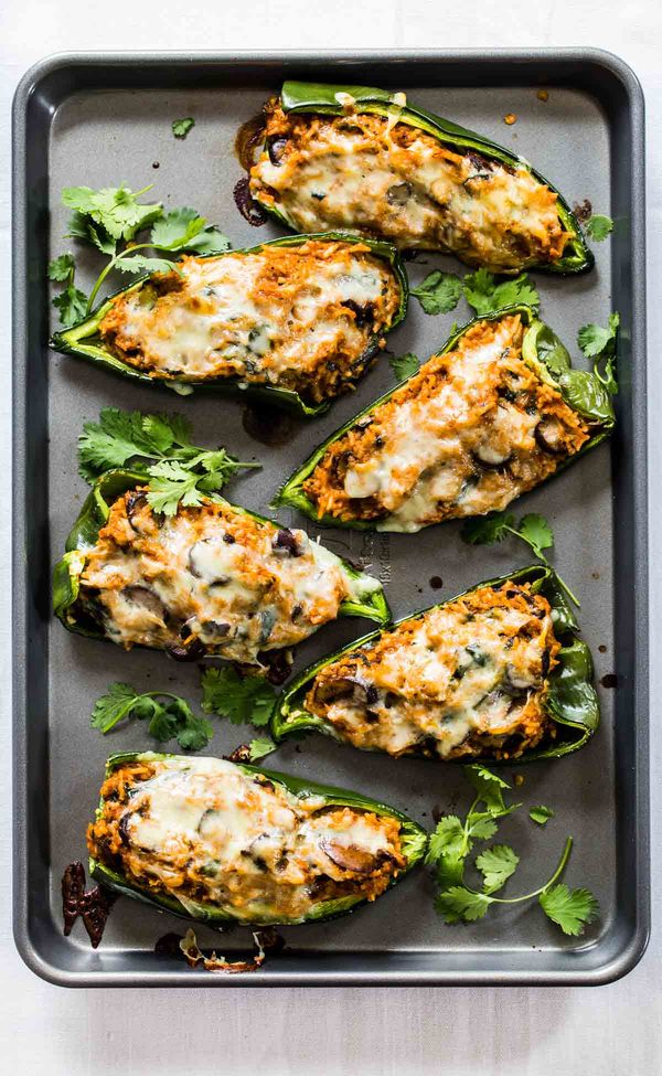 Queso Stuffed Poblanos