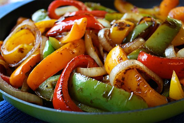 Quick Balsamic Peppers