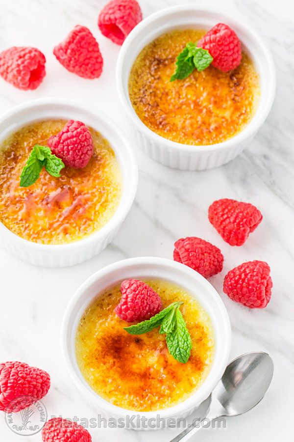 Quick Creme Brûlée Recipe - with or without a torch