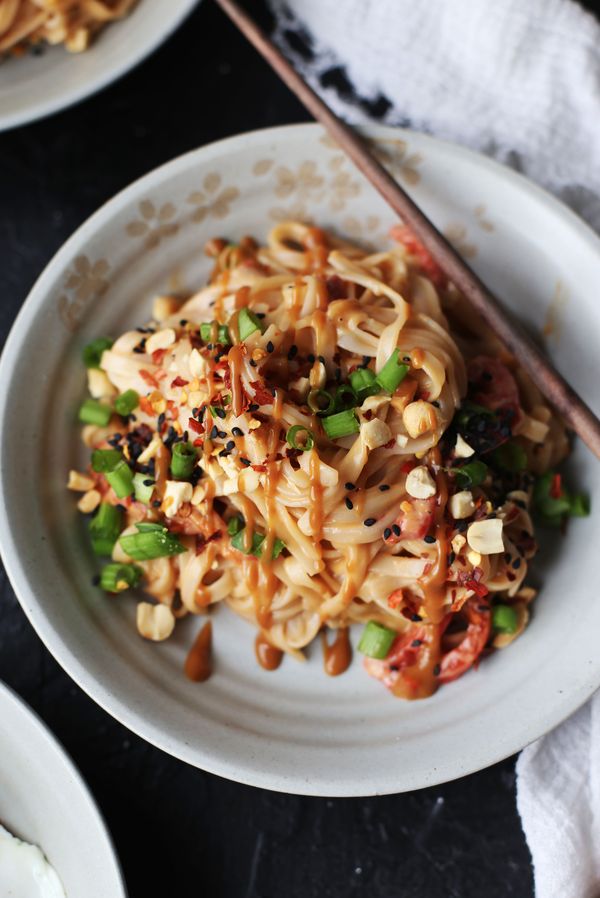 Quick Pad Thai Peanut Sauce Noodles