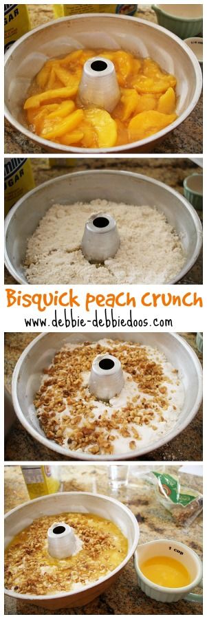 Quick Peach Crunch with Bisquick