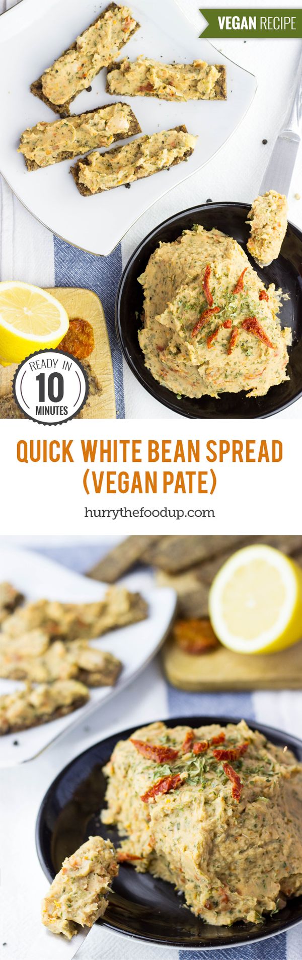 Quick White Bean Spread (vegan pâté