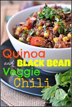 Quinoa and Black Bean Veggie Chili